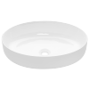 INVENA - Umywalka nablatowa ASTRI 55cm owalna biała  CE-30-001-W